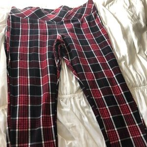 Never Worn torrid size 2 plaid capri jeggings